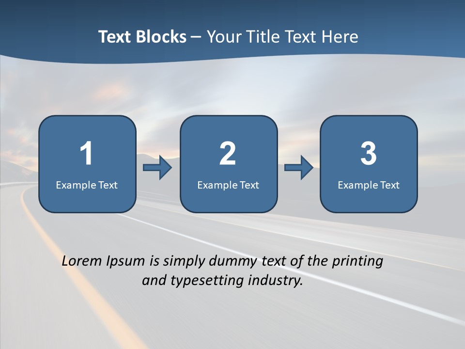 Blur Motion Mountain PowerPoint Template