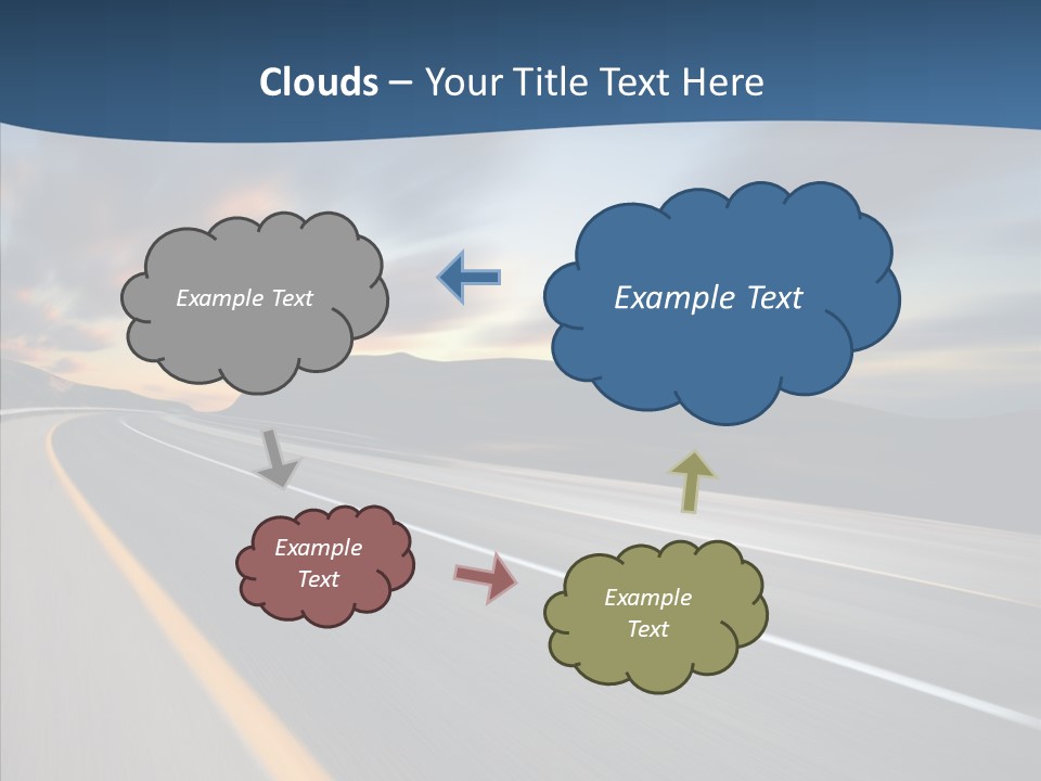 Blur Motion Mountain PowerPoint Template