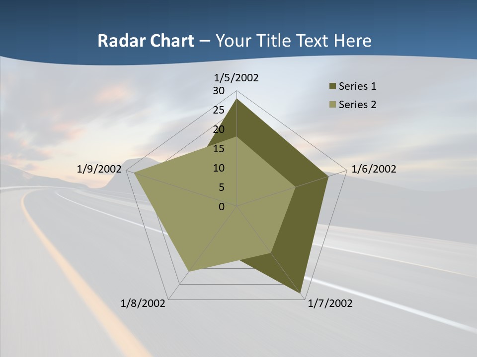 Blur Motion Mountain PowerPoint Template