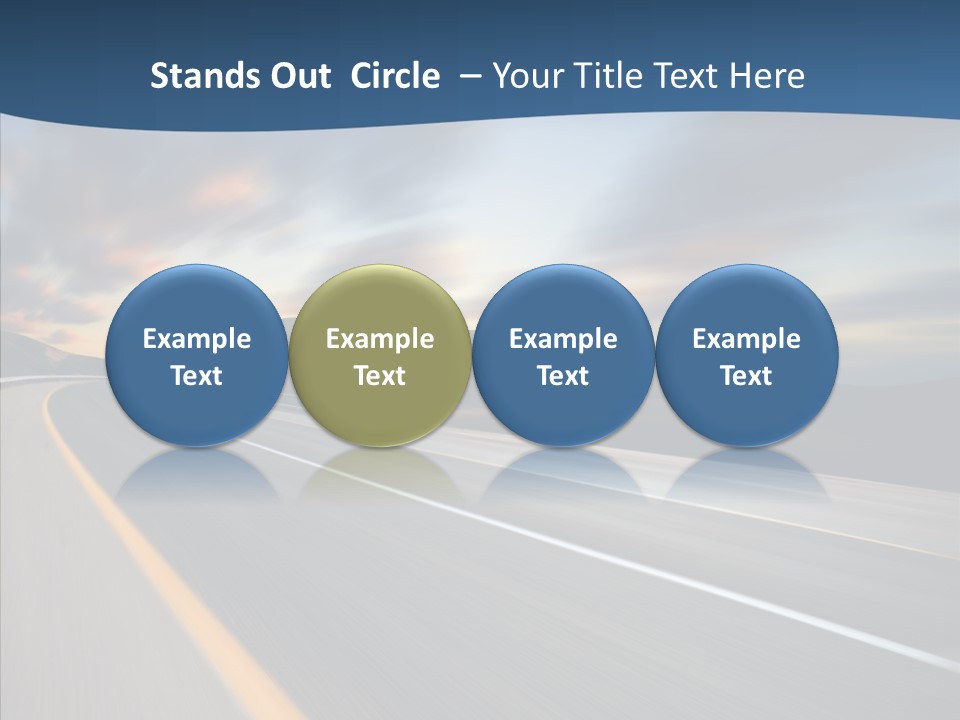 Blur Motion Mountain PowerPoint Template