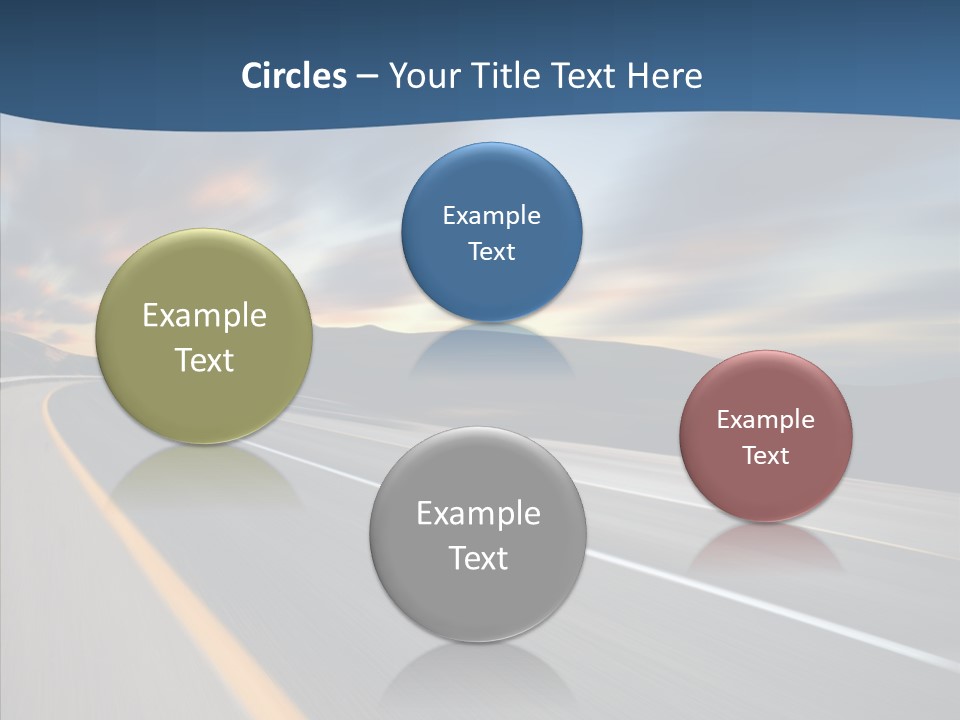 Blur Motion Mountain PowerPoint Template