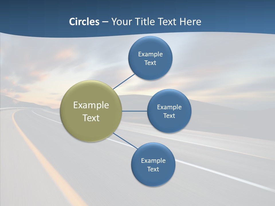 Blur Motion Mountain PowerPoint Template