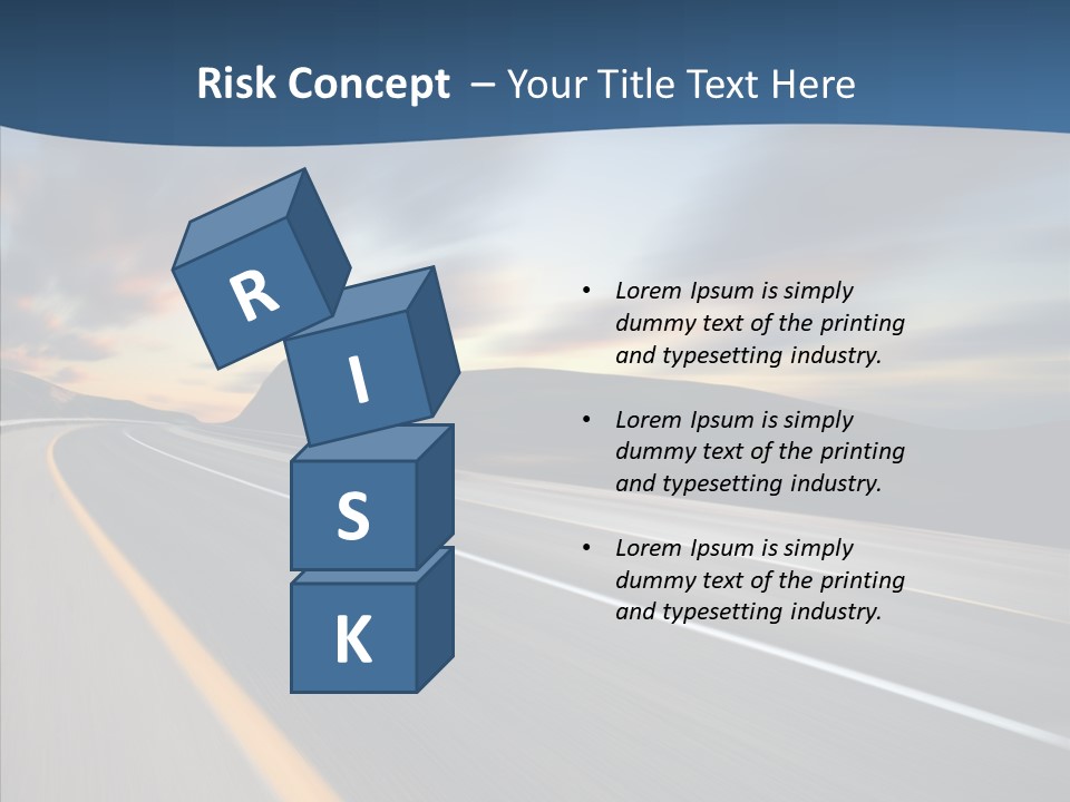 Blur Motion Mountain PowerPoint Template