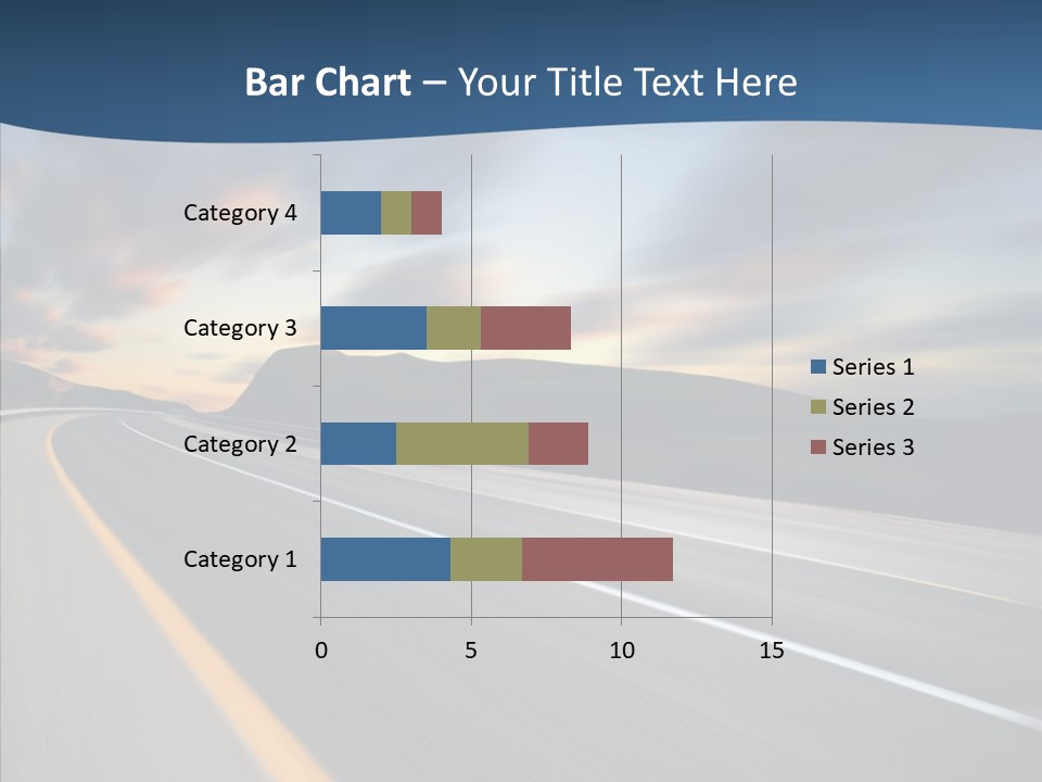 Blur Motion Mountain PowerPoint Template
