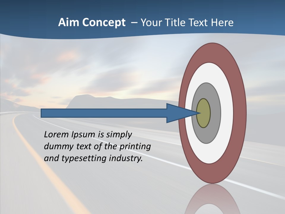 Blur Motion Mountain PowerPoint Template