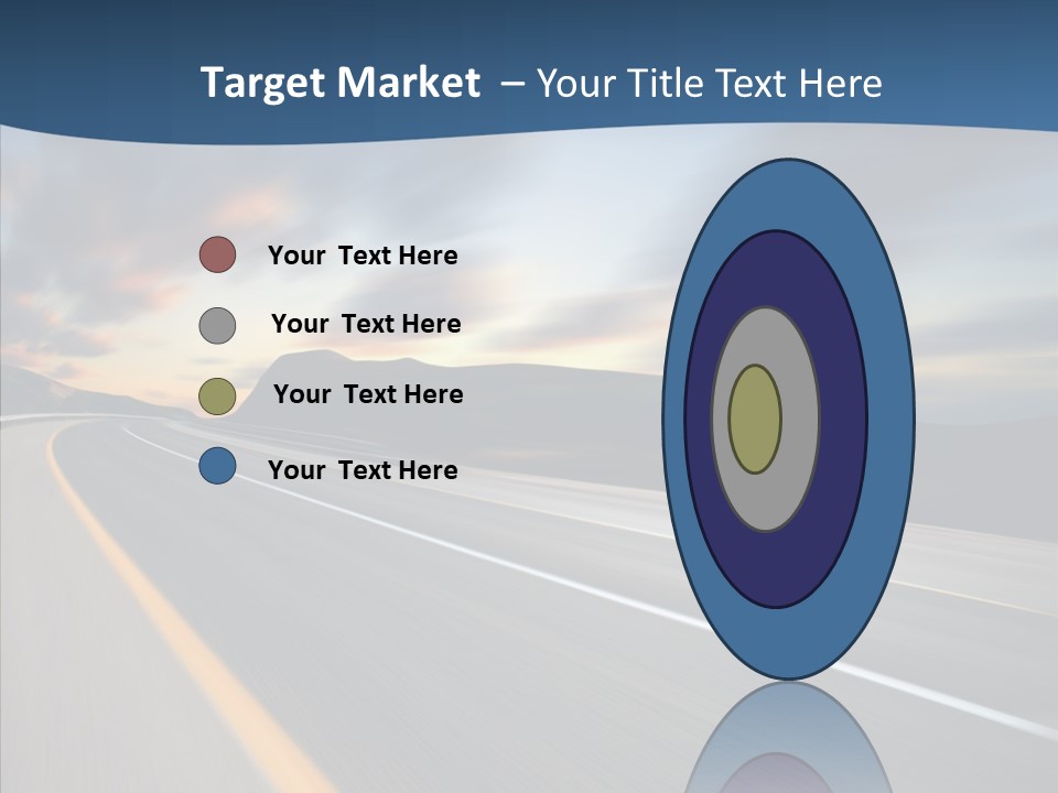 Blur Motion Mountain PowerPoint Template