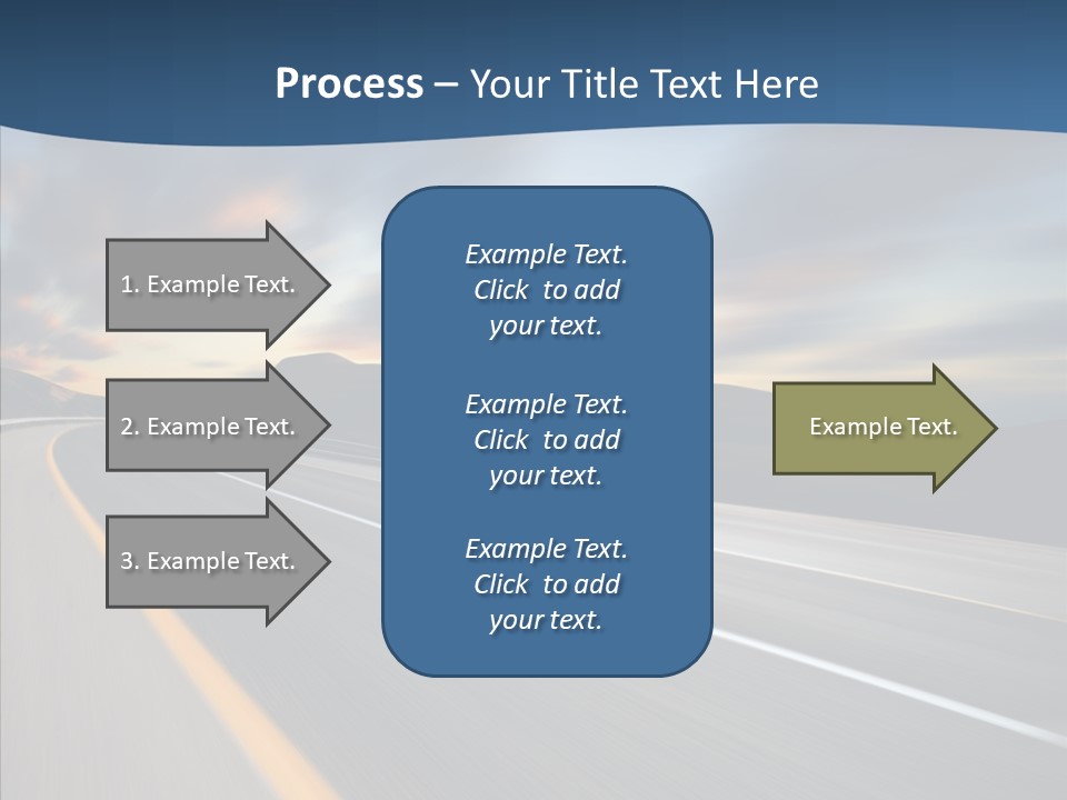 Blur Motion Mountain PowerPoint Template