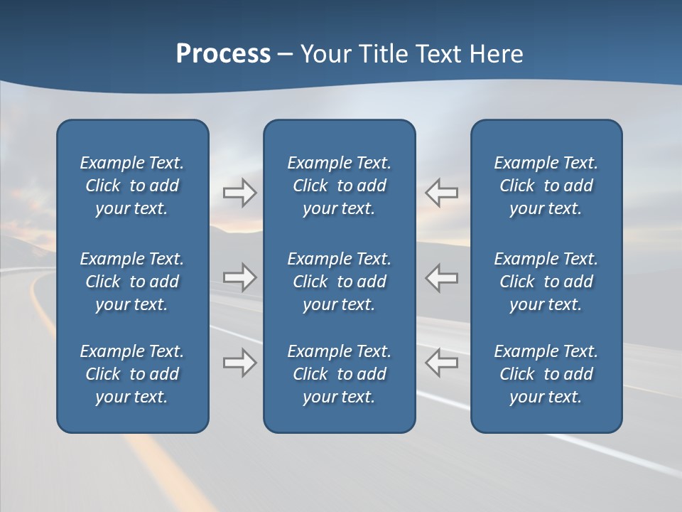 Blur Motion Mountain PowerPoint Template
