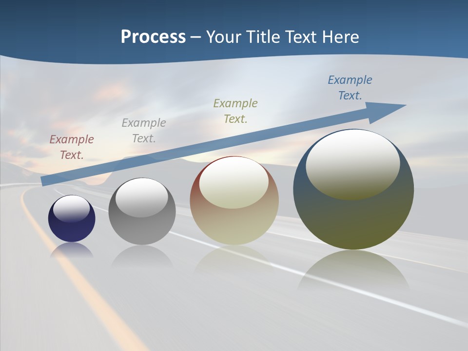 Blur Motion Mountain PowerPoint Template