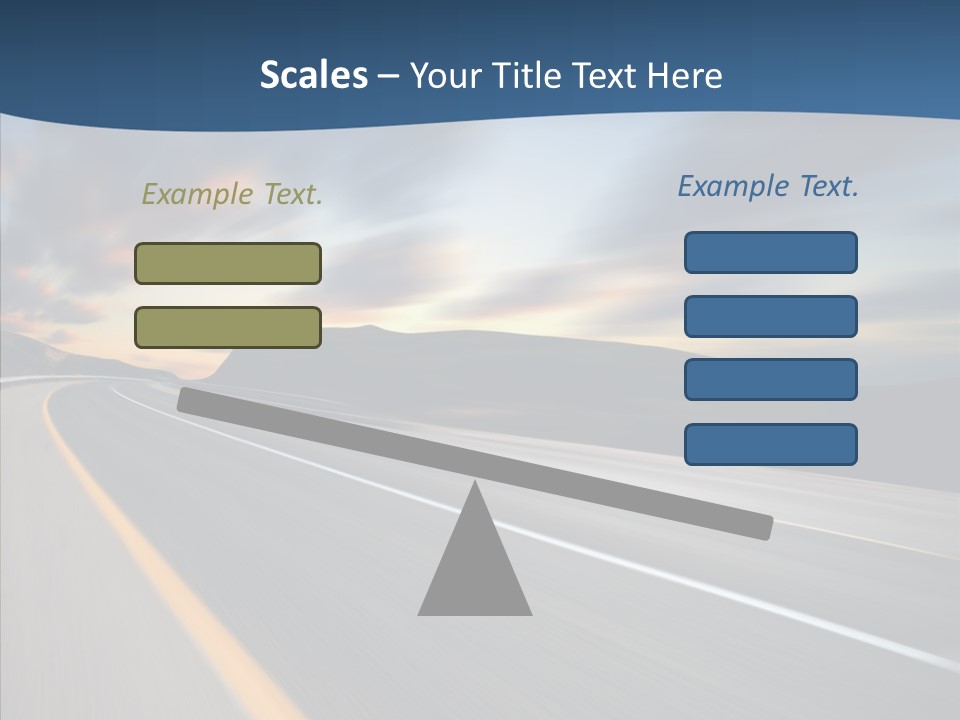 Blur Motion Mountain PowerPoint Template