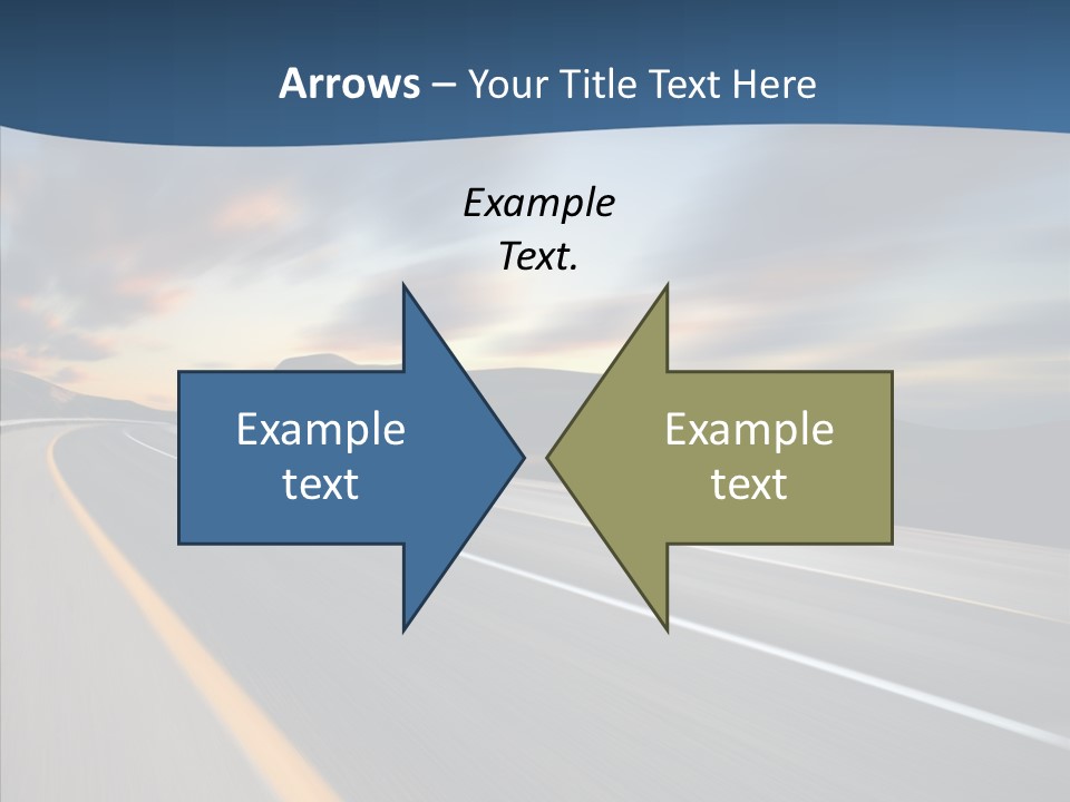 Blur Motion Mountain PowerPoint Template