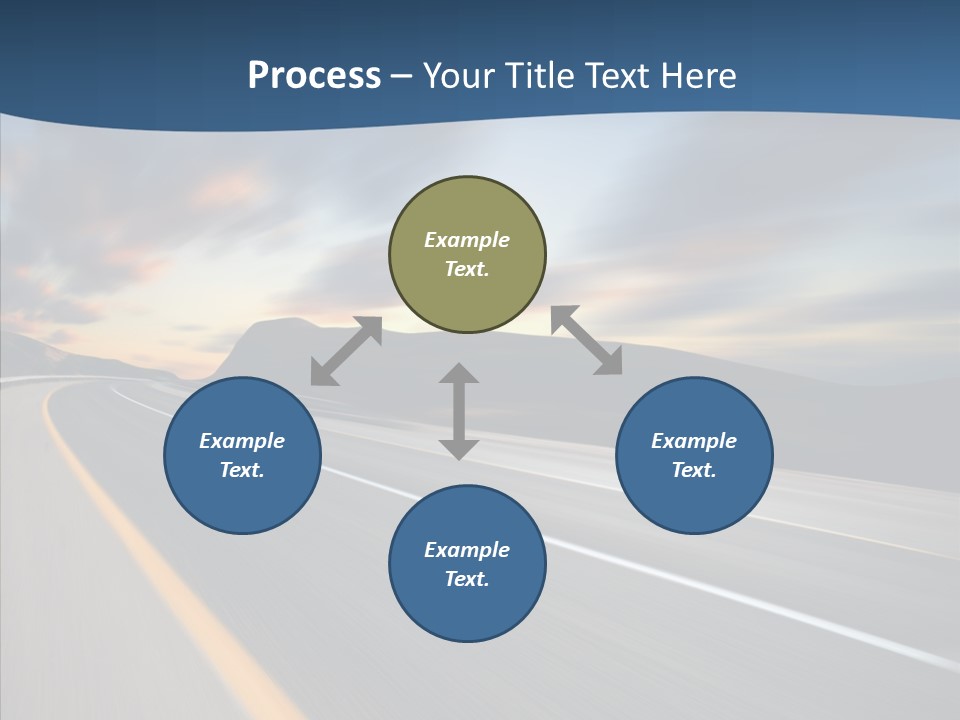 Blur Motion Mountain PowerPoint Template