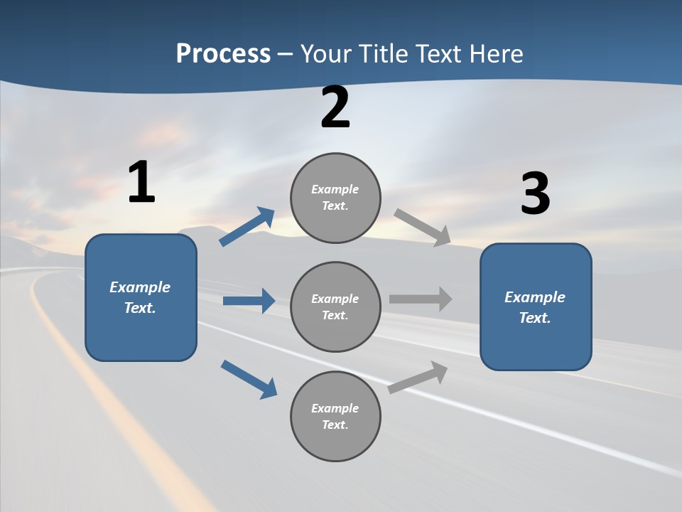 Blur Motion Mountain PowerPoint Template