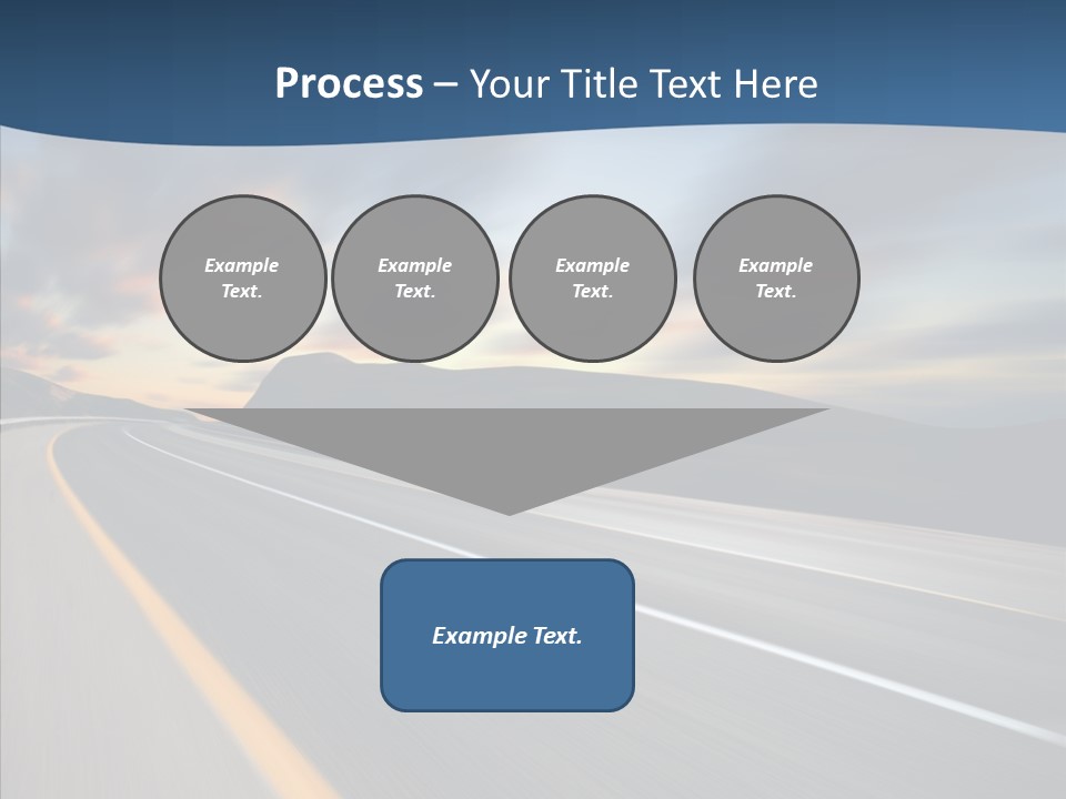 Blur Motion Mountain PowerPoint Template