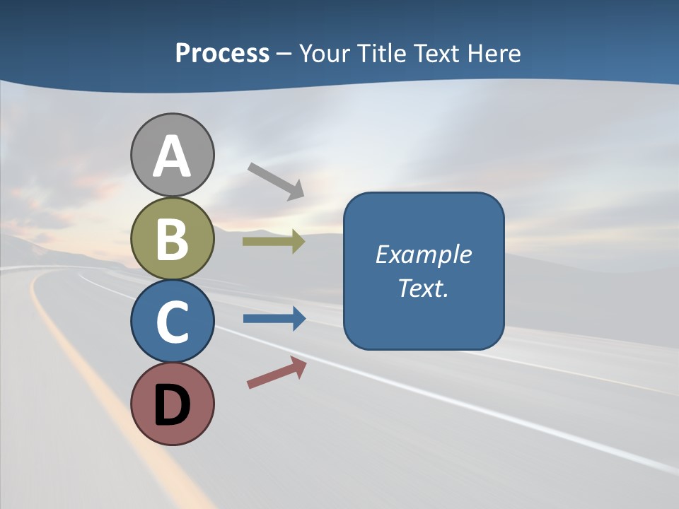 Blur Motion Mountain PowerPoint Template