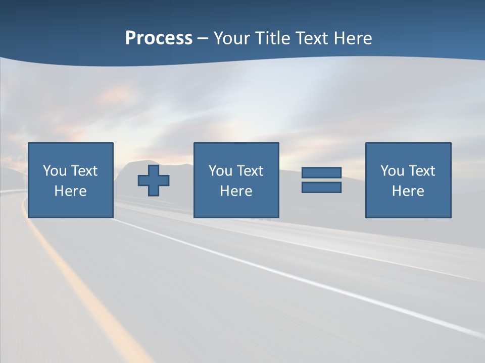 Blur Motion Mountain PowerPoint Template