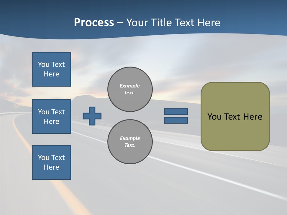 Blur Motion Mountain PowerPoint Template