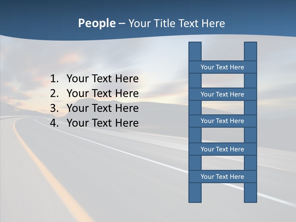 Blur Motion Mountain PowerPoint Template
