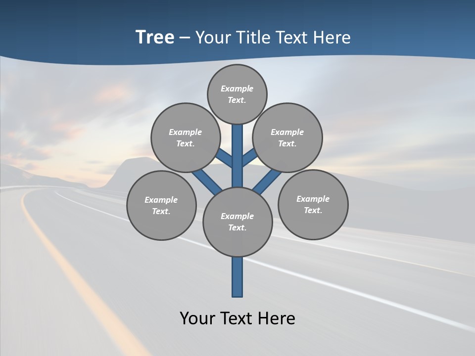 Blur Motion Mountain PowerPoint Template