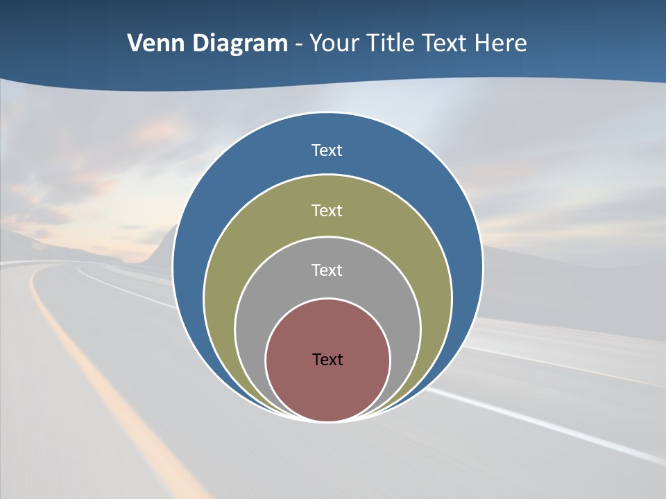 Blur Motion Mountain PowerPoint Template