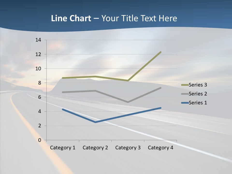 Blur Motion Mountain PowerPoint Template