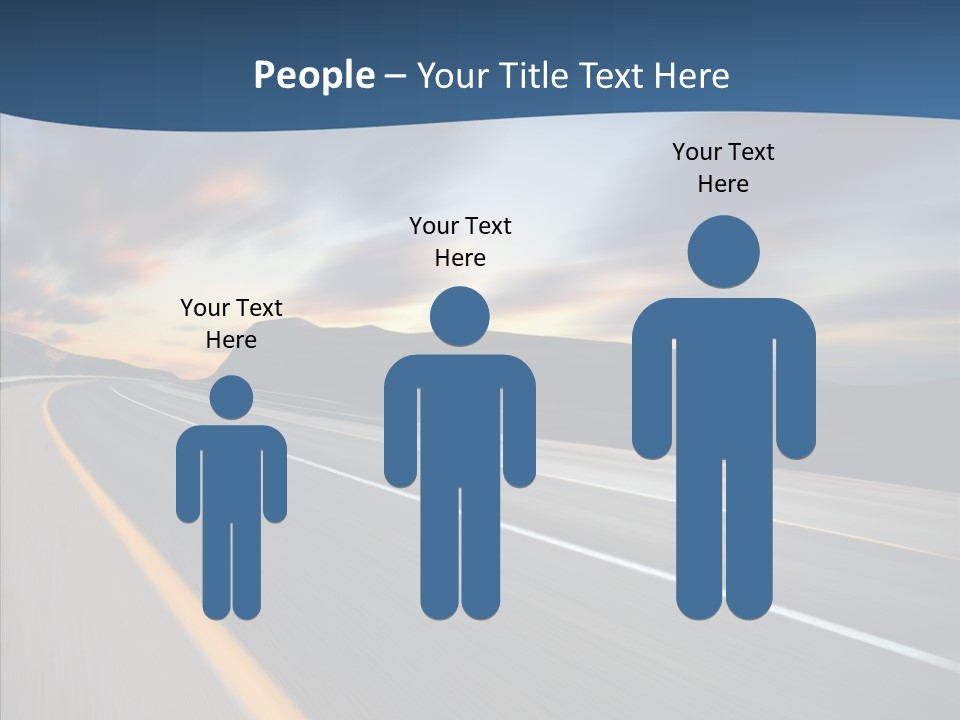 Blur Motion Mountain PowerPoint Template