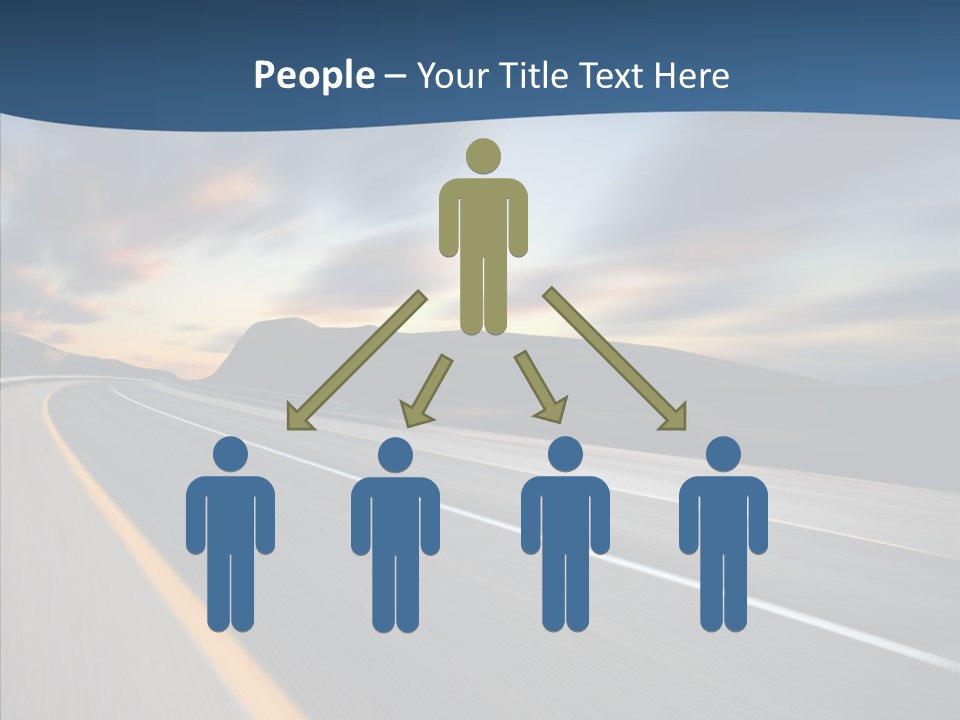 Blur Motion Mountain PowerPoint Template