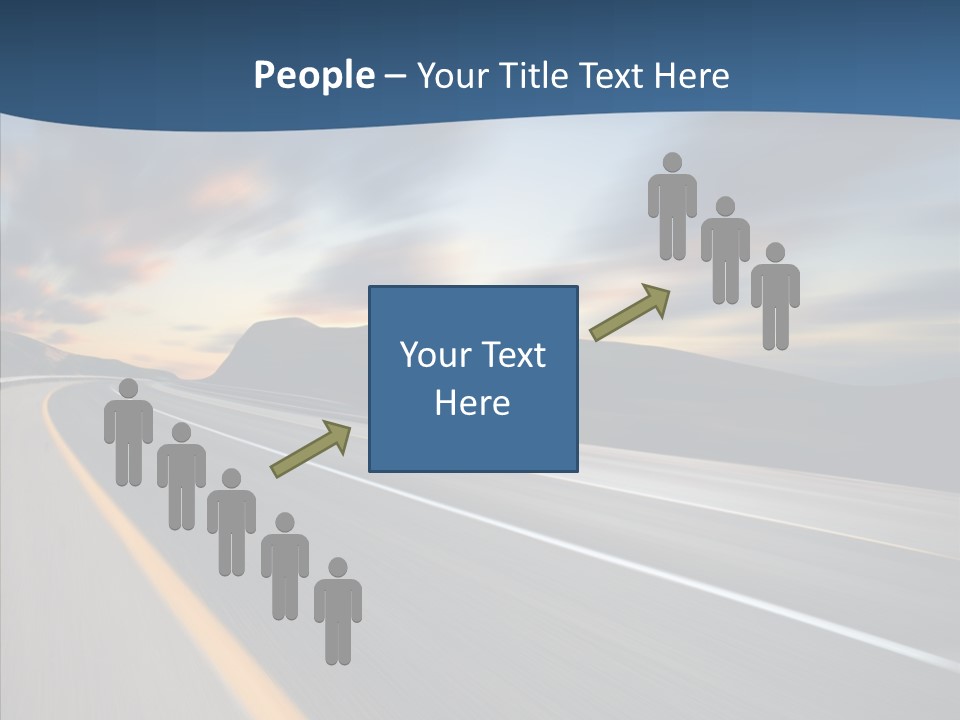 Blur Motion Mountain PowerPoint Template