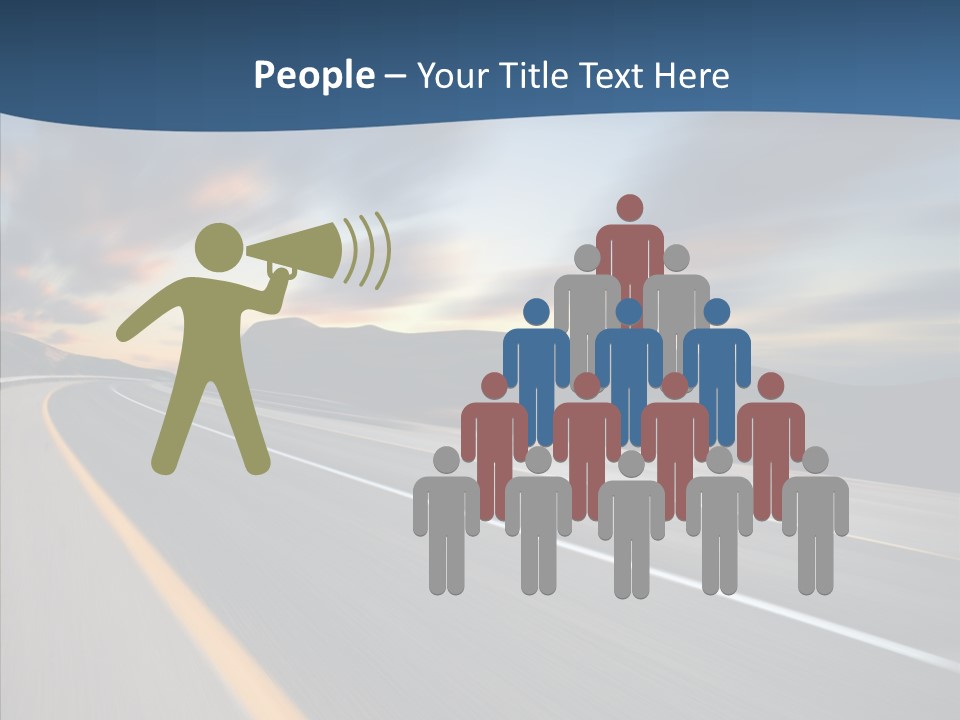 Blur Motion Mountain PowerPoint Template