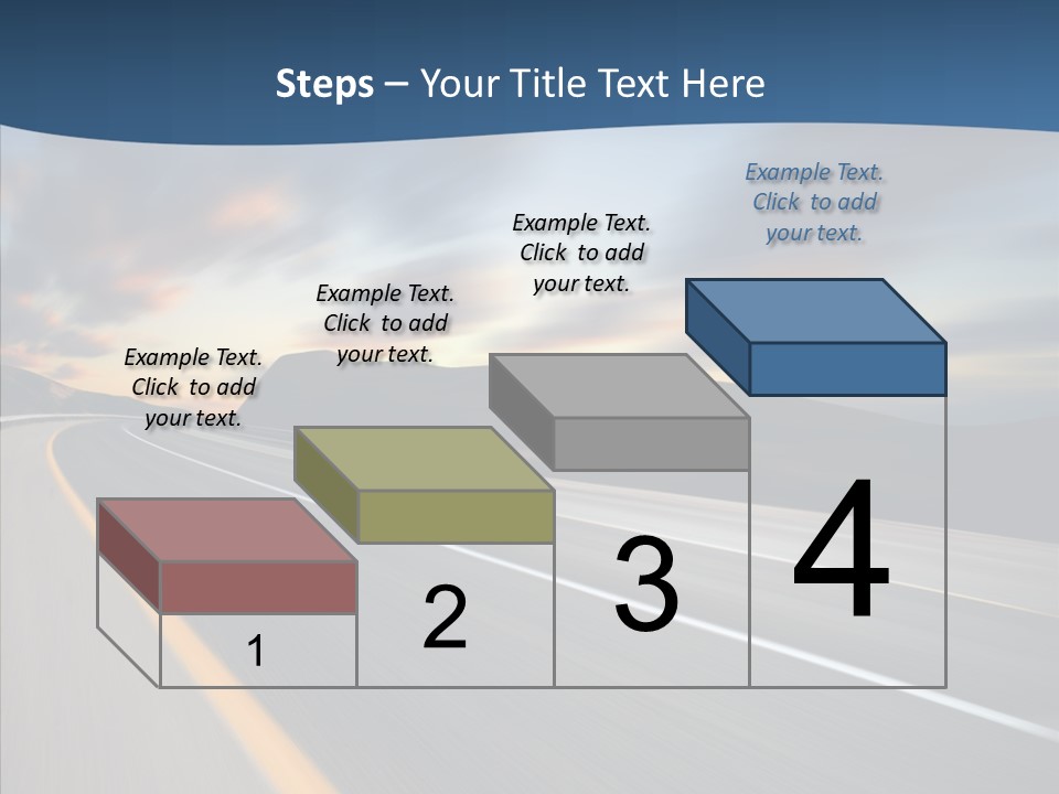 Blur Motion Mountain PowerPoint Template