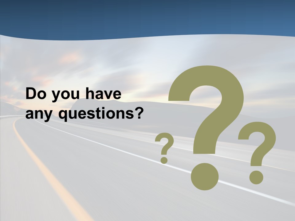 Blur Motion Mountain PowerPoint Template