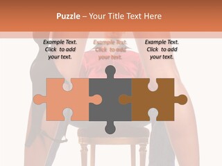A Man Sitting On A Chair Next To A Woman PowerPoint Template