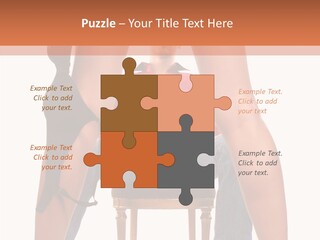 A Man Sitting On A Chair Next To A Woman PowerPoint Template