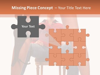 A Man Sitting On A Chair Next To A Woman PowerPoint Template