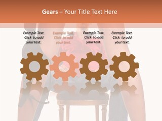 A Man Sitting On A Chair Next To A Woman PowerPoint Template