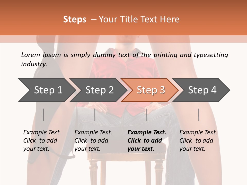 A Man Sitting On A Chair Next To A Woman PowerPoint Template