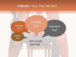 A Man Sitting On A Chair Next To A Woman PowerPoint Template