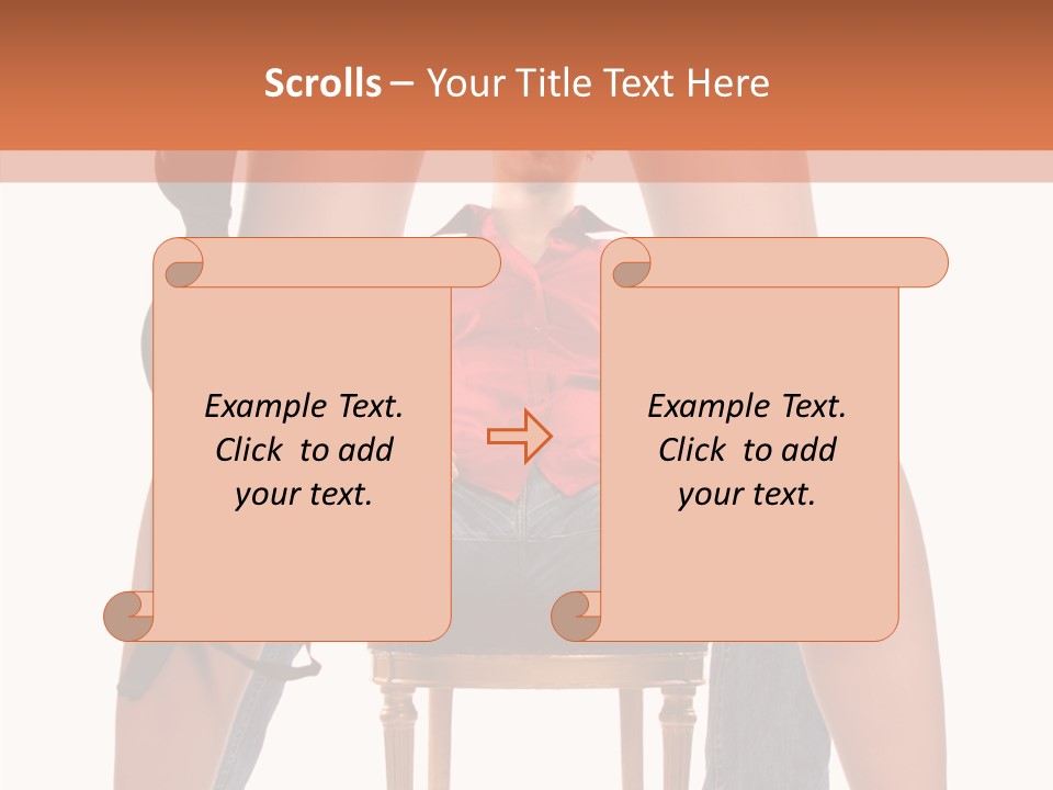 A Man Sitting On A Chair Next To A Woman PowerPoint Template