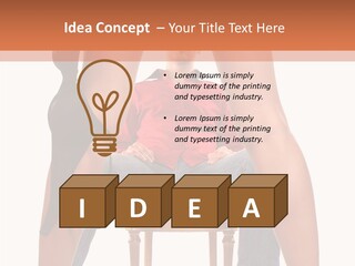 A Man Sitting On A Chair Next To A Woman PowerPoint Template