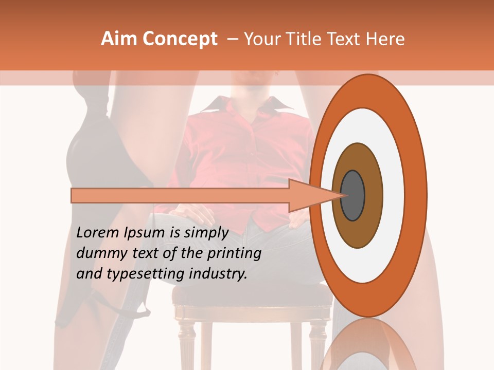 A Man Sitting On A Chair Next To A Woman PowerPoint Template