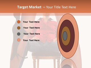 A Man Sitting On A Chair Next To A Woman PowerPoint Template