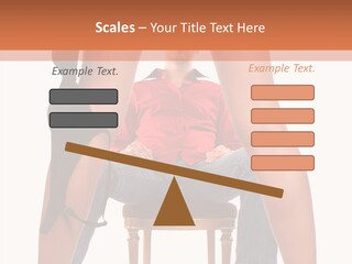 A Man Sitting On A Chair Next To A Woman PowerPoint Template