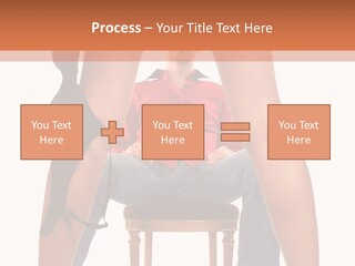A Man Sitting On A Chair Next To A Woman PowerPoint Template