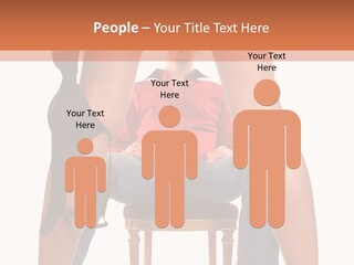 A Man Sitting On A Chair Next To A Woman PowerPoint Template