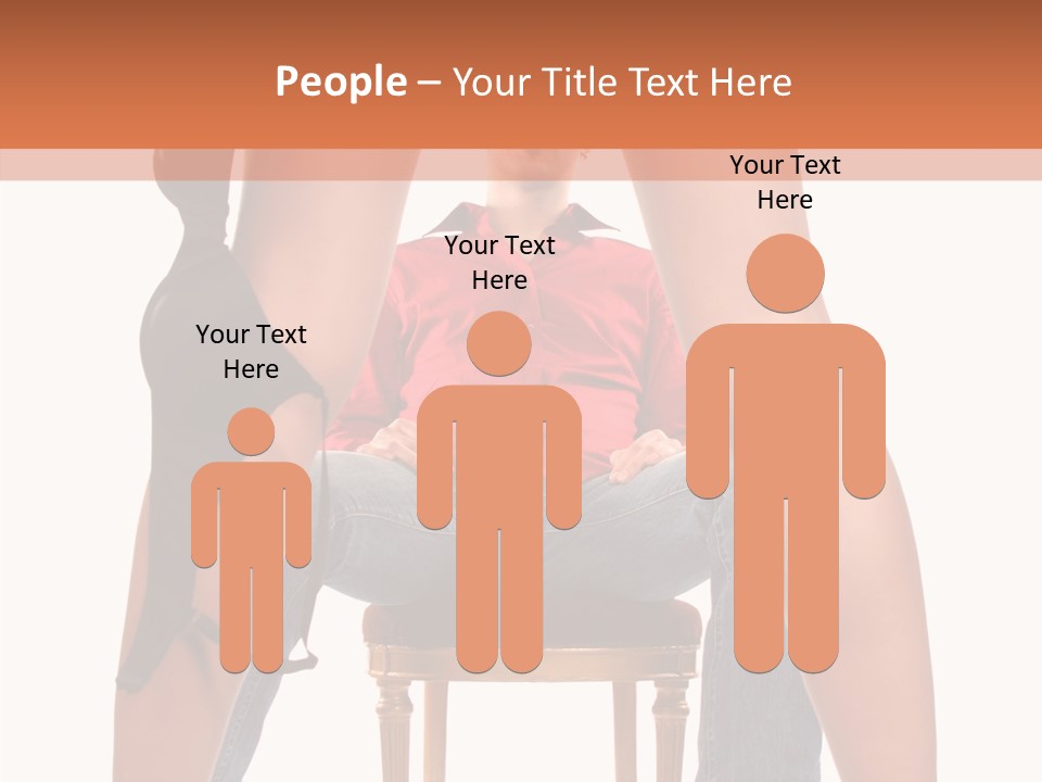 A Man Sitting On A Chair Next To A Woman PowerPoint Template