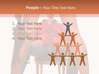 A Man Sitting On A Chair Next To A Woman PowerPoint Template