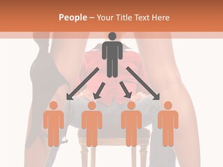 A Man Sitting On A Chair Next To A Woman PowerPoint Template