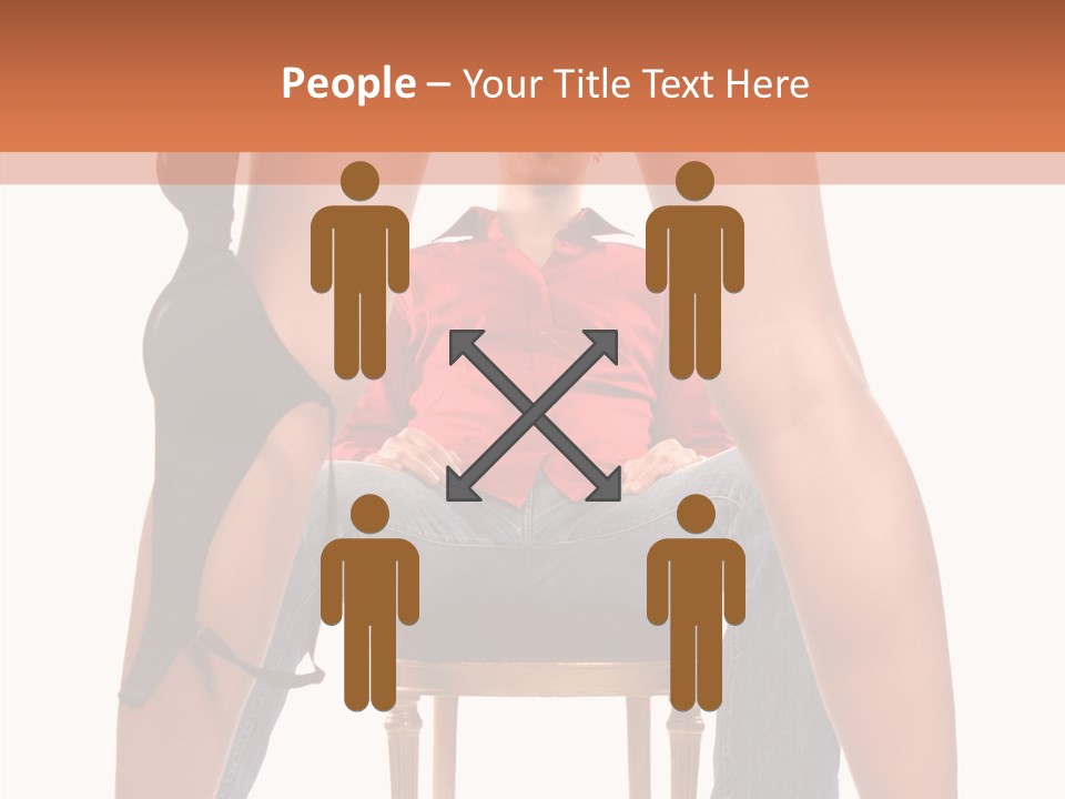 A Man Sitting On A Chair Next To A Woman PowerPoint Template