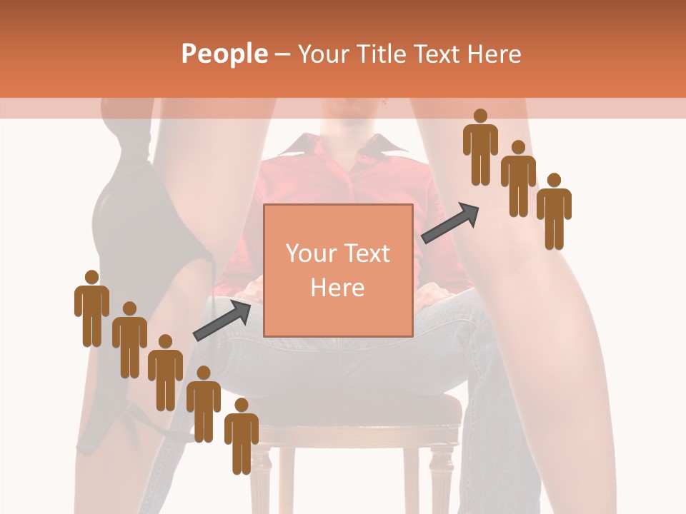 A Man Sitting On A Chair Next To A Woman PowerPoint Template
