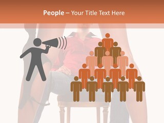 A Man Sitting On A Chair Next To A Woman PowerPoint Template